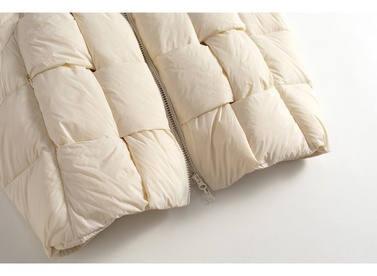 Warm Down Short Vest Autumn And Winter White Duck Down