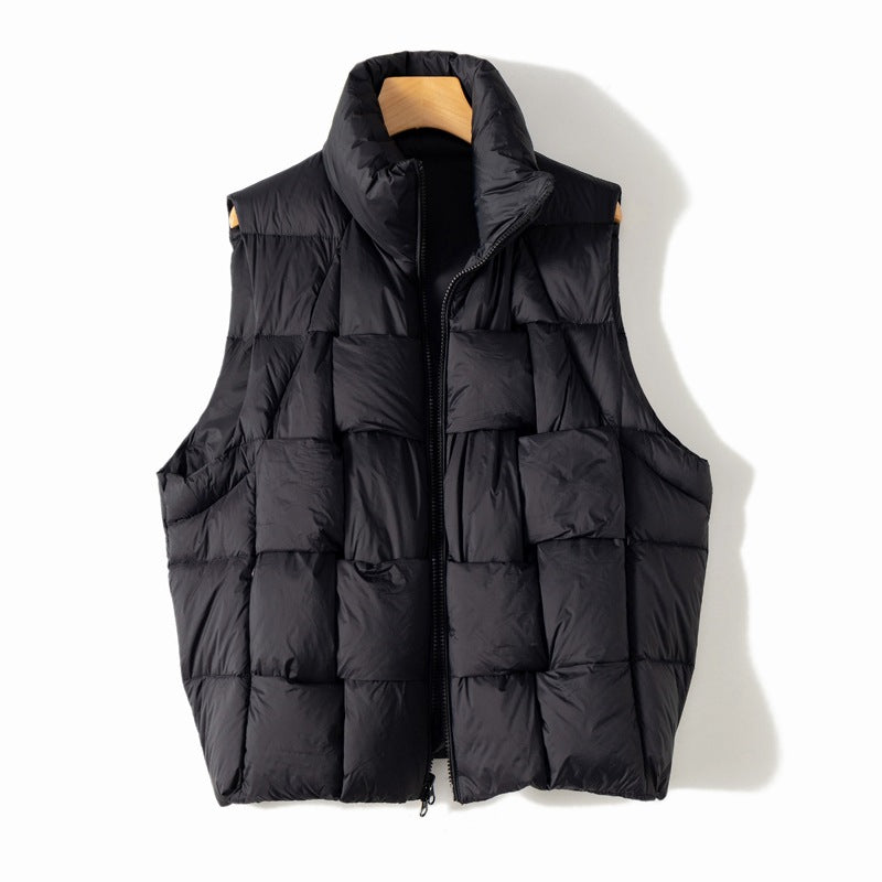 Warm Down Short Vest Autumn And Winter White Duck Down