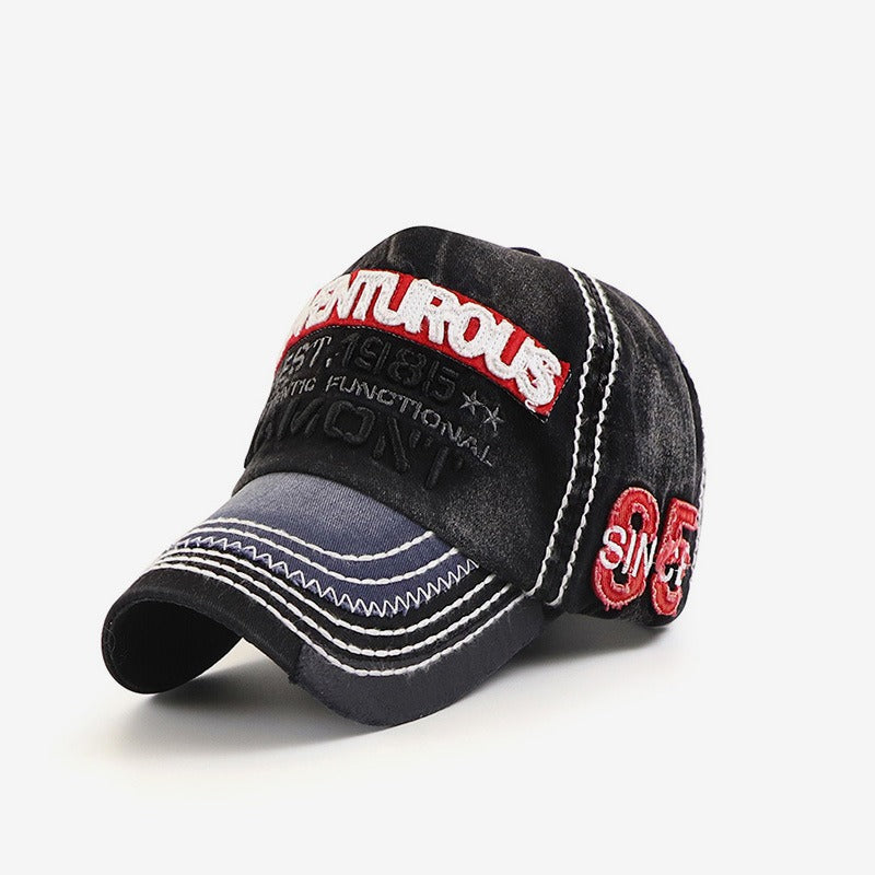 Hat embroidered letters baseball cap trendy women autumn peaked cap men