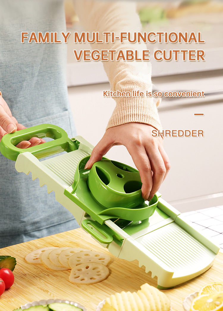 5-IN-1 BL ADE BOX INTEGRATED STORAGE Fruit Chopper Slicer Dicer Cutter Grinder Set Vegetable Processor Slicer Cutter
