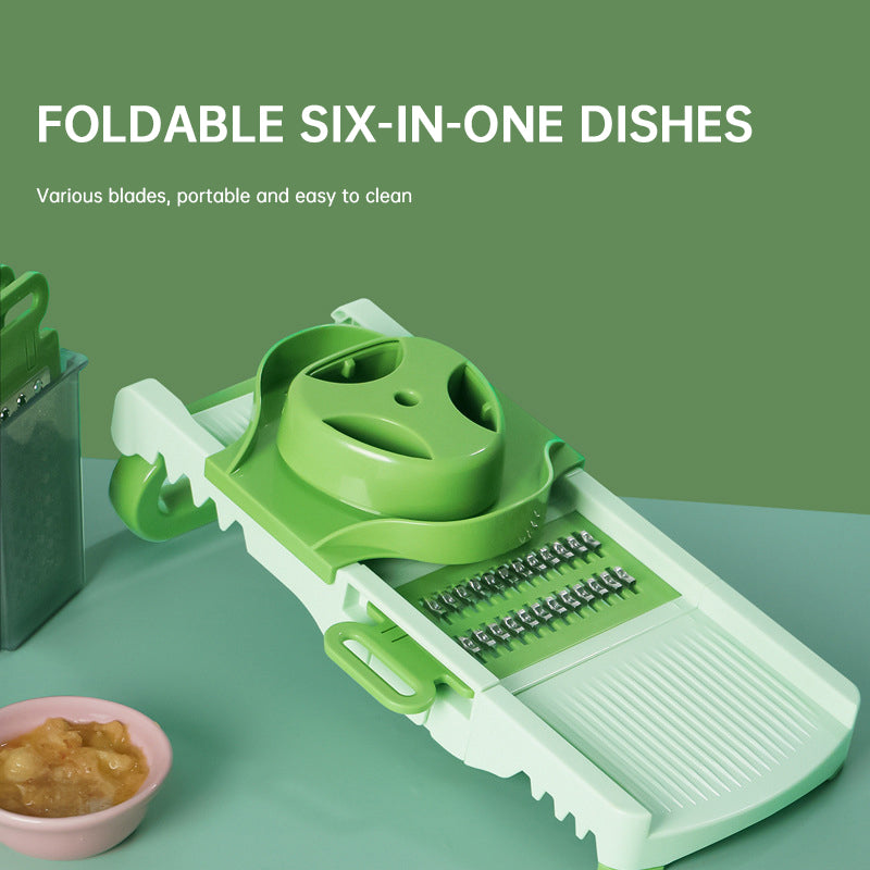 5-IN-1 BL ADE BOX INTEGRATED STORAGE Fruit Chopper Slicer Dicer Cutter Grinder Set Vegetable Processor Slicer Cutter
