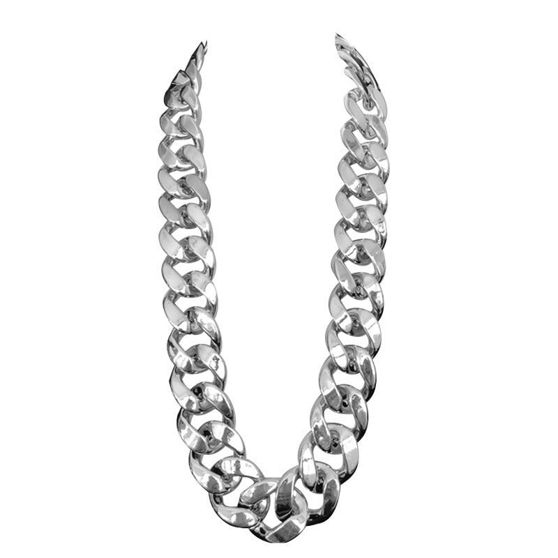 European and American hip-hop exaggerated big gold chain