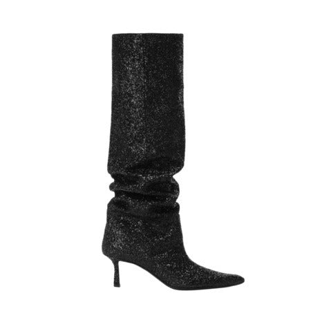 Women Slim High Heel Luxury Knee High Boots Fashion Comfortable Round Toe Stiletto Long Boots