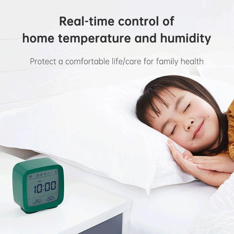 Bluetooth Alarm Clock Temperature and Humidity Monitoring Three-In-One Intelligent Multifunctional Mute Night Light Induction Light Electronic Clock