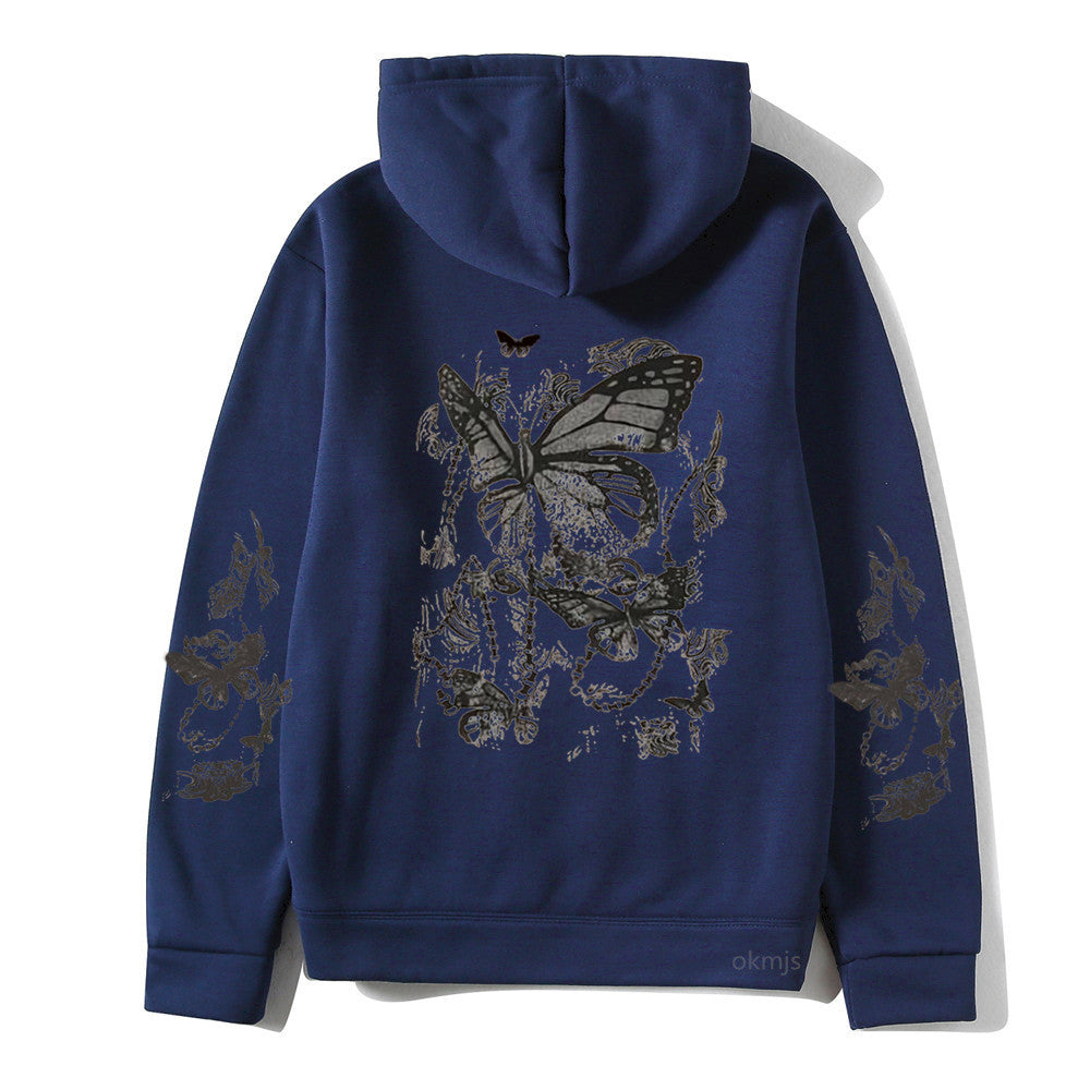 Cold Design Butterfly Hooded Sweater