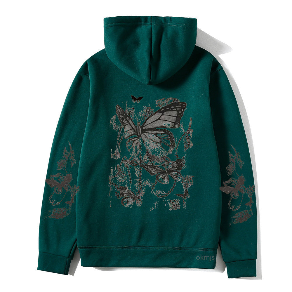 Cold Design Butterfly Hooded Sweater