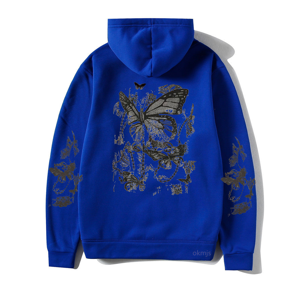 Cold Design Butterfly Hooded Sweater