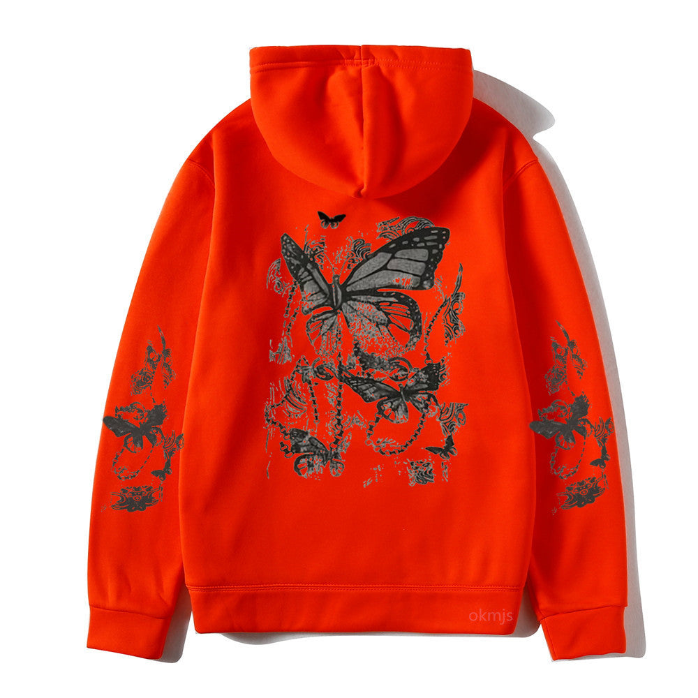 Cold Design Butterfly Hooded Sweater
