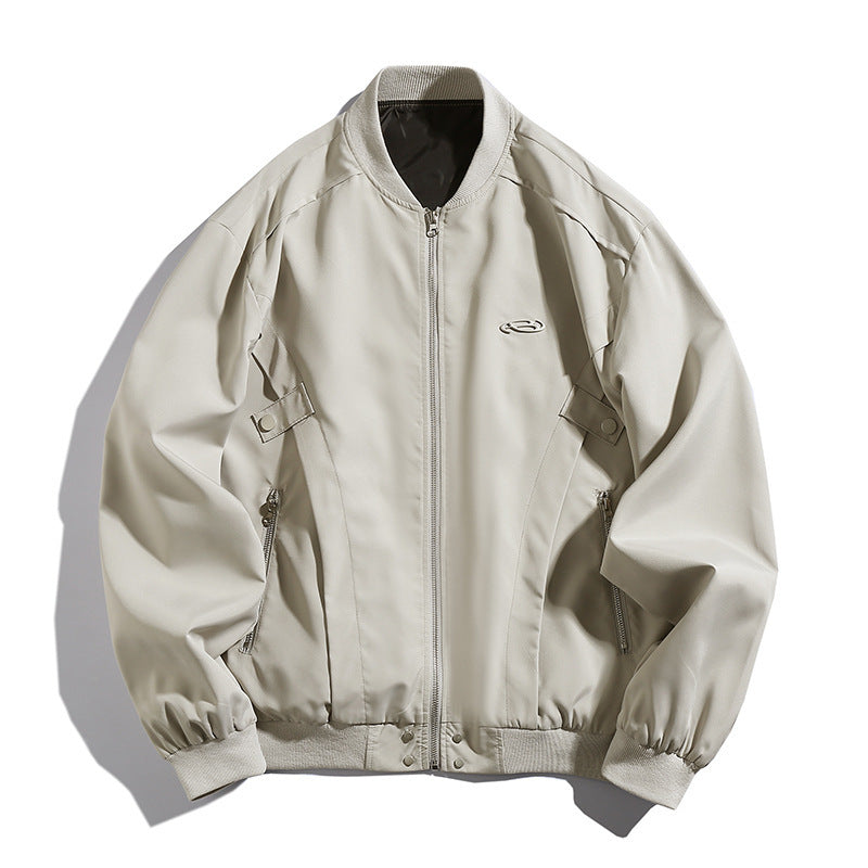 Side Loose-leaf Design Pilot Jacket Jacket