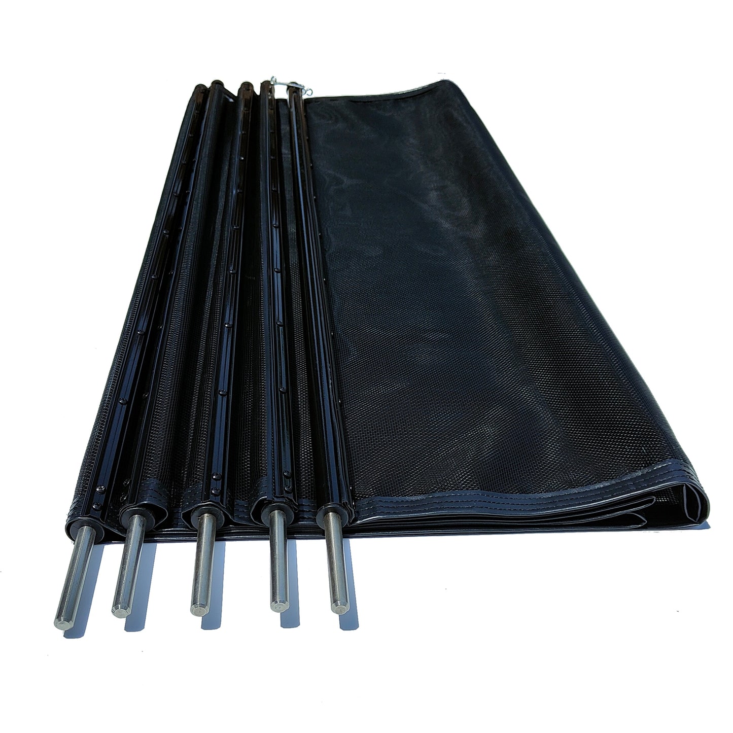 4x12 Ft Outdoor Pool Fence With Section Kit,Removable Mesh Barrier,For Inground Pools,Garden And Patio,Black. 10% discount till 30 Sep