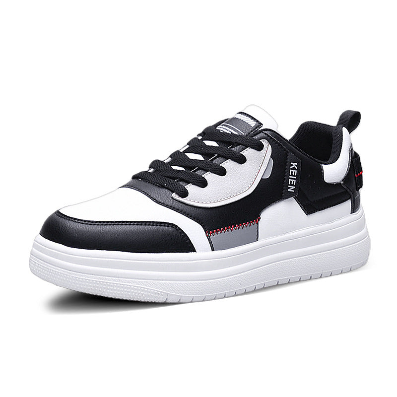 Men's Casual Sports Platform White Shoes