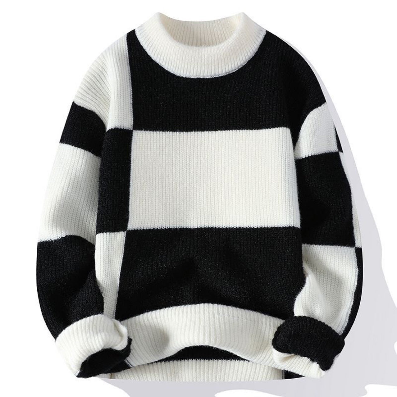 Men's FallWinter Half Turtleneck Knitted Bottoming Shirt For Boys Thickened Warm Wool Clothes