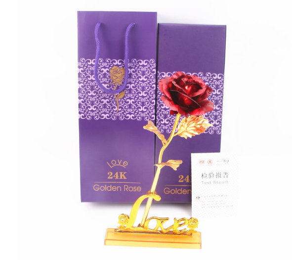 gold rose gift