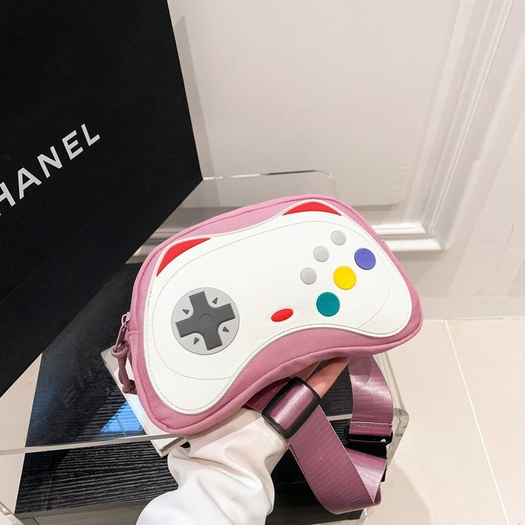 Design Sense Bag Messenger Waist Bag Niche All match Foreign Trade New Women's Bag Casual Summer Game Controller Chest Bag