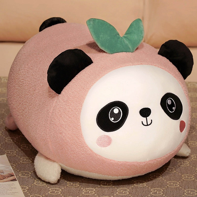 New National Treasure Giant Panda Stuffed toy Toy Top grade Peach Little Panda Doll Sleeping Pillow
