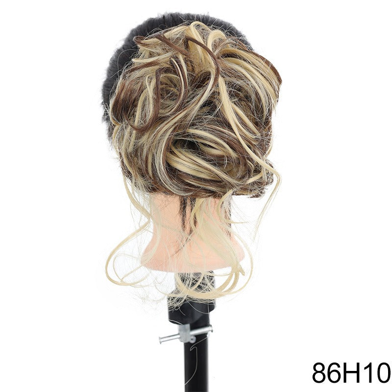 Synthetic Messy Curly Claw Hair Bun Chignon Hair Extensions Scrunchy Fake False Hair With Tail for Women Hairpieces