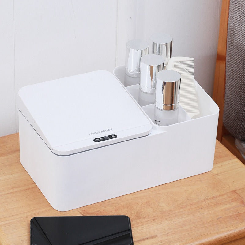 Inductive electric desktop storage box rack, jewelry sorting, skincare tissue box, storage box