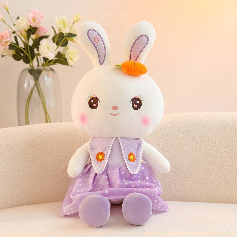 Sweetheart Rabbit Stuffed toy Little Rabbit Figure Pillow Bed with Sleeping Doll Super Soft Cute Big Doll