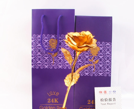 gold rose gift