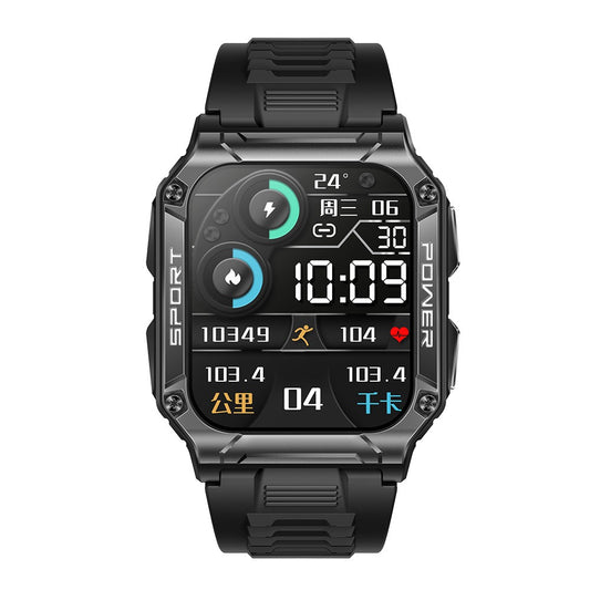 NX6 smart watch Bluetooth call 1.95 inch large screen compass heart rate blood oxygen IP68 waterproof