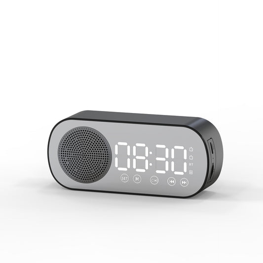 Intelligent Bluetooth Speaker Bluetooth Audio Gift Alarm Clock Mirror Clock Audio Small Speaker