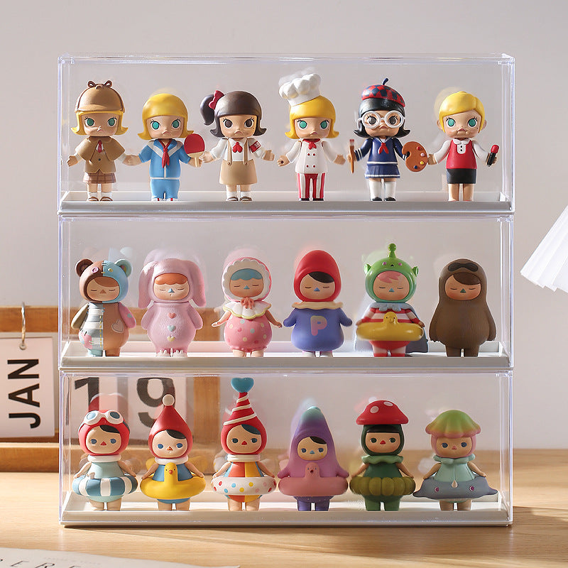 Handmade Display Box Blind Box Doll Display Rack Transparent And Stackable Dustproof Storage Box