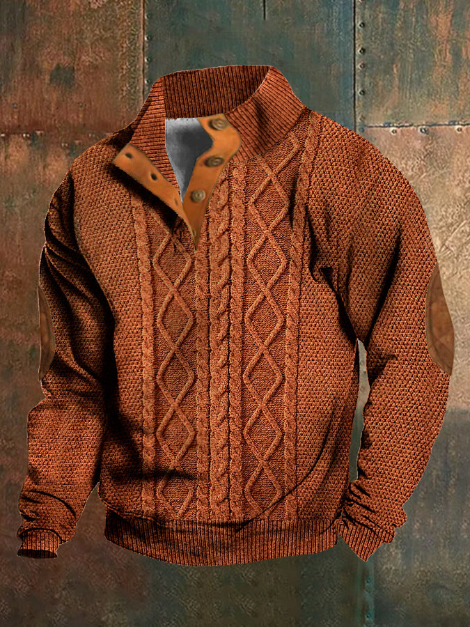 European And American Men's Sweater 3D Digital Series Printing