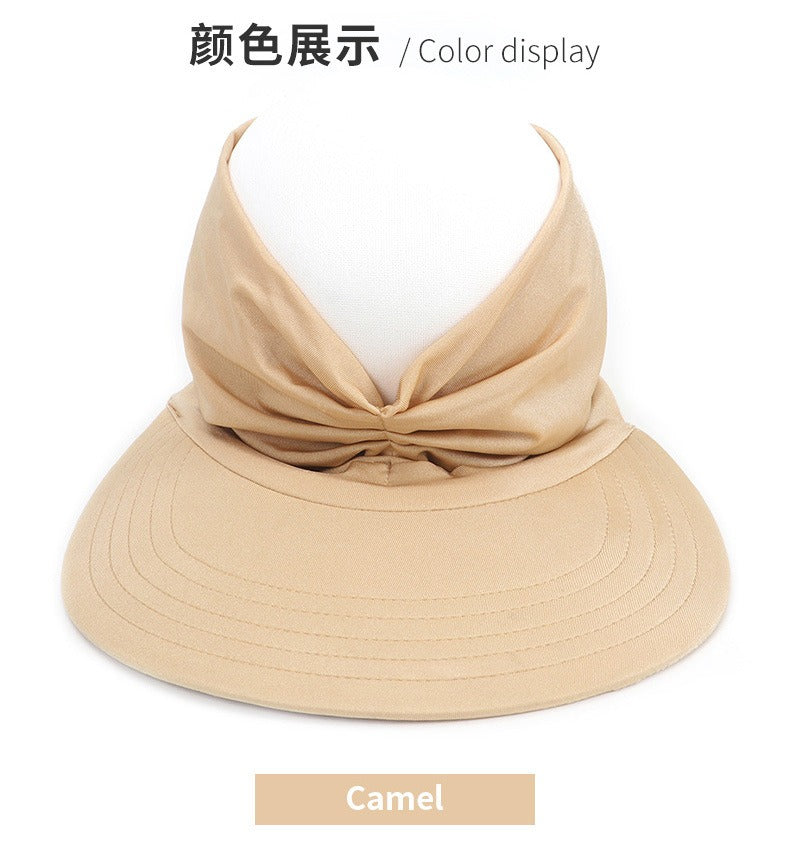 New hat Women's Sun hat Baseball cap Women's UV resistant personality adult empty top hat