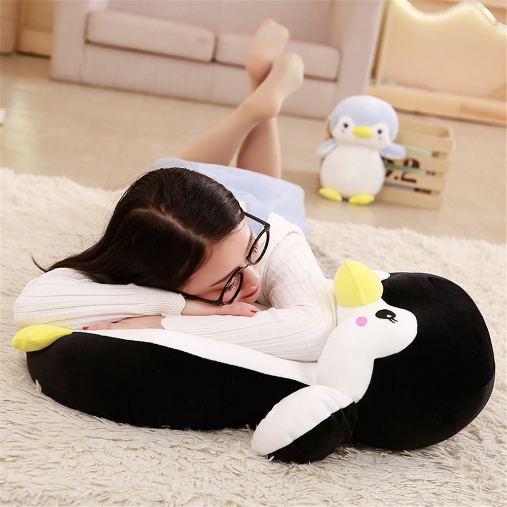 Down cotton cute shy penguin doll pillow Stuffed toy Children's Day girl gift doll