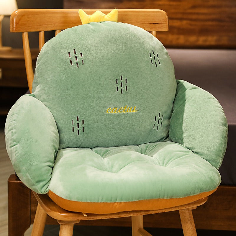 Cushion Office Long Sitting Waist Protection Cushion Integrated Seat Cushion Student Dormitory Chair Plush Backrest Cushion