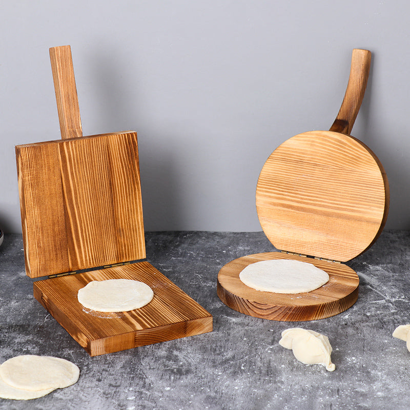 Dumpling Skin Pressing Plate, Wooden Rice Cake Skin Tool, Dumpling Skin Mold, Pine Wood Pressing Plate, Household Use