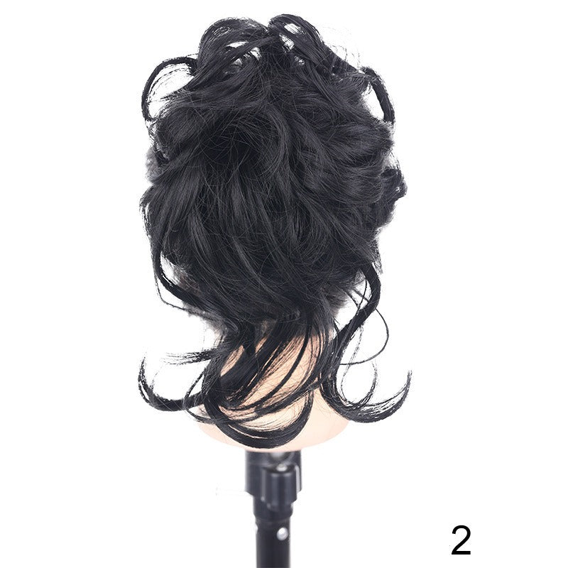 Synthetic Messy Curly Claw Hair Bun Chignon Hair Extensions Scrunchy Fake False Hair With Tail for Women Hairpieces