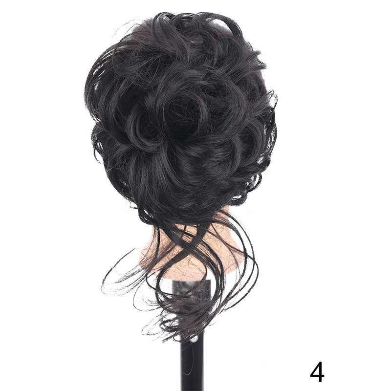 Synthetic Messy Curly Claw Hair Bun Chignon Hair Extensions Scrunchy Fake False Hair With Tail for Women Hairpieces