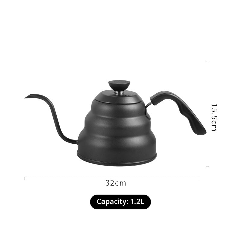 Hanging Ear Cloud Pot Handmade Coffee Pot 304 Stainless Steel Fine Mouth Pot Long Mouth Hot Water Pot