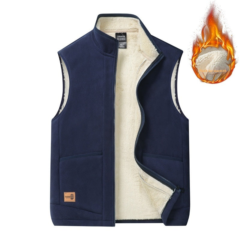 Spring And Autumn Lambswool Vest Men's Thermal Vest