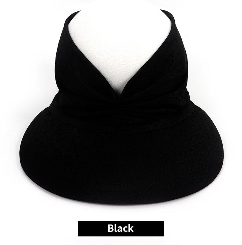 New hat Women's Sun hat Baseball cap Women's UV resistant personality adult empty top hat