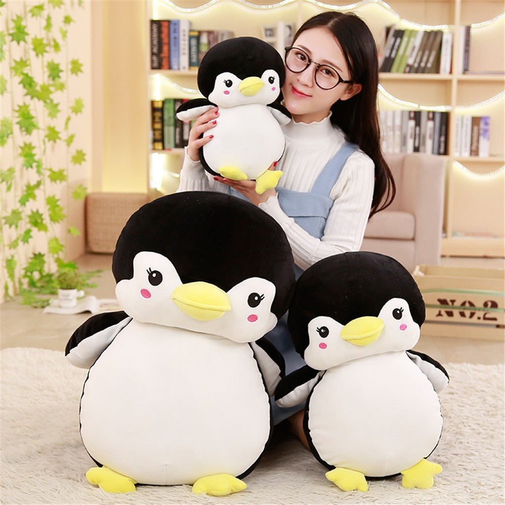 Down cotton cute shy penguin doll pillow Stuffed toy Children's Day girl gift doll