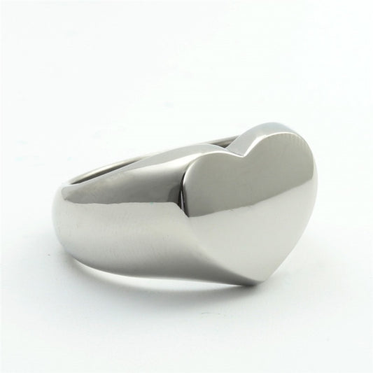 Cute Stainless Steel Heart Shaped Rings For Women Ladies Silver Gold Color Romantic Ring Fashion Jewelry Wedding Gift