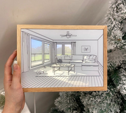 Picture Frame Light Photo Album Light Painting LED Net Red Light Painting Living Room Bedroom Decoration Gift Picture Frame Ligh