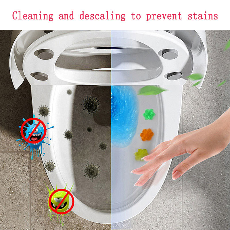 Toilet Small Flower Fragrant Toilet Deodorization Aromatherapy Toilet Cleaner Blue Bubble Toilet Cleaner