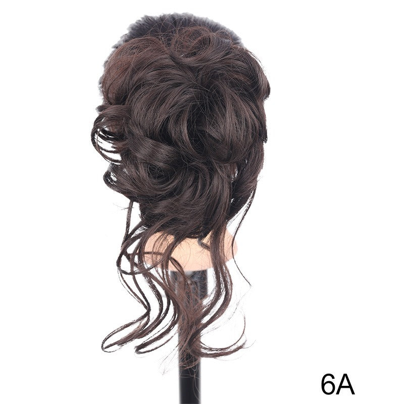 Synthetic Messy Curly Claw Hair Bun Chignon Hair Extensions Scrunchy Fake False Hair With Tail for Women Hairpieces