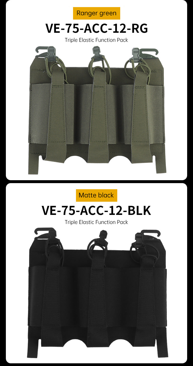 Outdoor 5.56 Triple Magazine Pouches Tactical Pouch Molle Mag Pouch for Hunting Vest