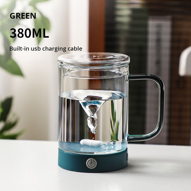 Full Automatic Mixing Cup, Coffee Cup, Multi-Function Electric Charging Type, Rotating Magnetic Loafer Cup, Milk Glass