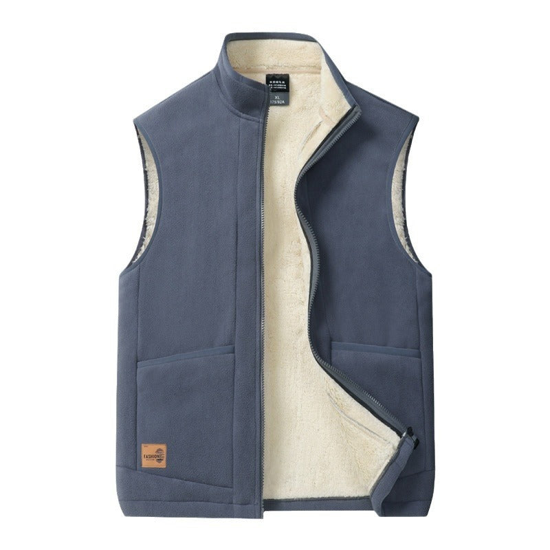 Spring And Autumn Lambswool Vest Men's Thermal Vest