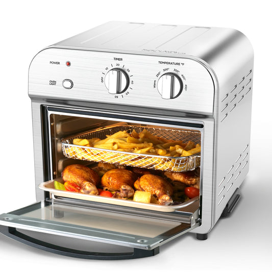 Air Fryer, Geek Chef Convection Air Fryer Toaster Oven, 4 Slice Toaster Air Fryer Oven, Roast, Bake, Broil,Reheat,Fry Oil-Free, Accessories Included, ETL Listed.  10% discount till 30 Sep